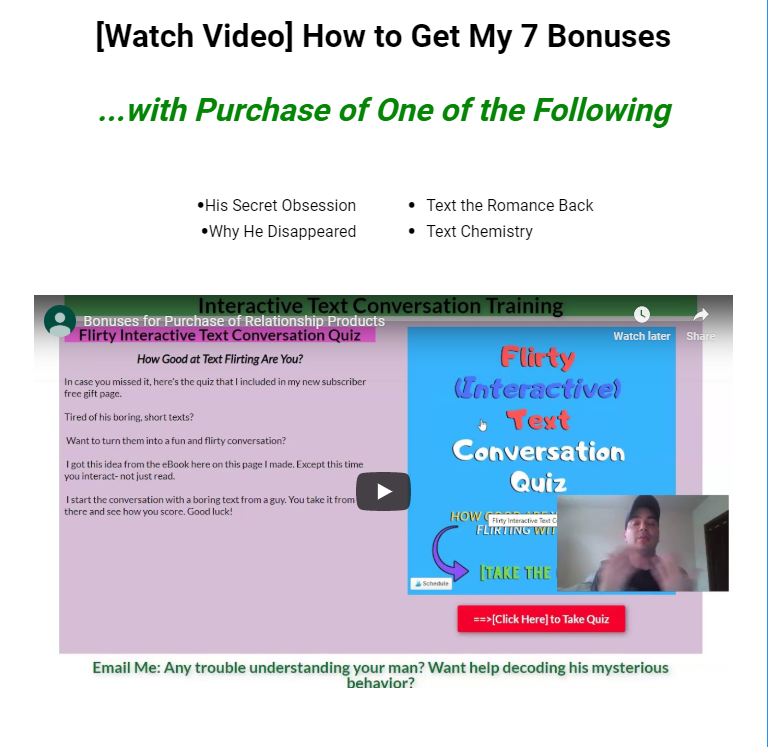 Offer Bonuses from a Offer Landing Page Created on LeadPages.net
